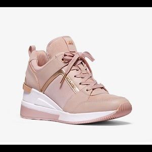 Michael Kors Georgie leather &canvas Trainer NWT 8